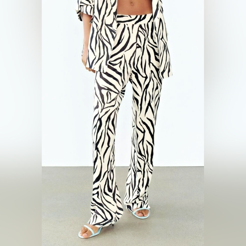 Zara Zebra Print Pants